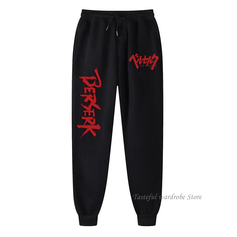 Japanese Anime Berserk Guts Long Pants Fashion Manga Printed Trousers Men Women Jogging Pants Hip Hop Street Casual Sweatpant, everythinganimee