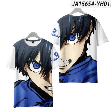 New Tshirt 2023 BLUE LOCK NAGI T-shirt for Men 3D Printed Women O-Neck Short Sleeves T shirt Tees Boys Girls Anime Cartoon T Shirt, everythinganimee