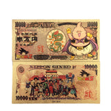 Dragon Ball Z Manga Anime Goku Figure Collection Gold Commemorative Banknote Collection Manga Peripherals Best Gifts