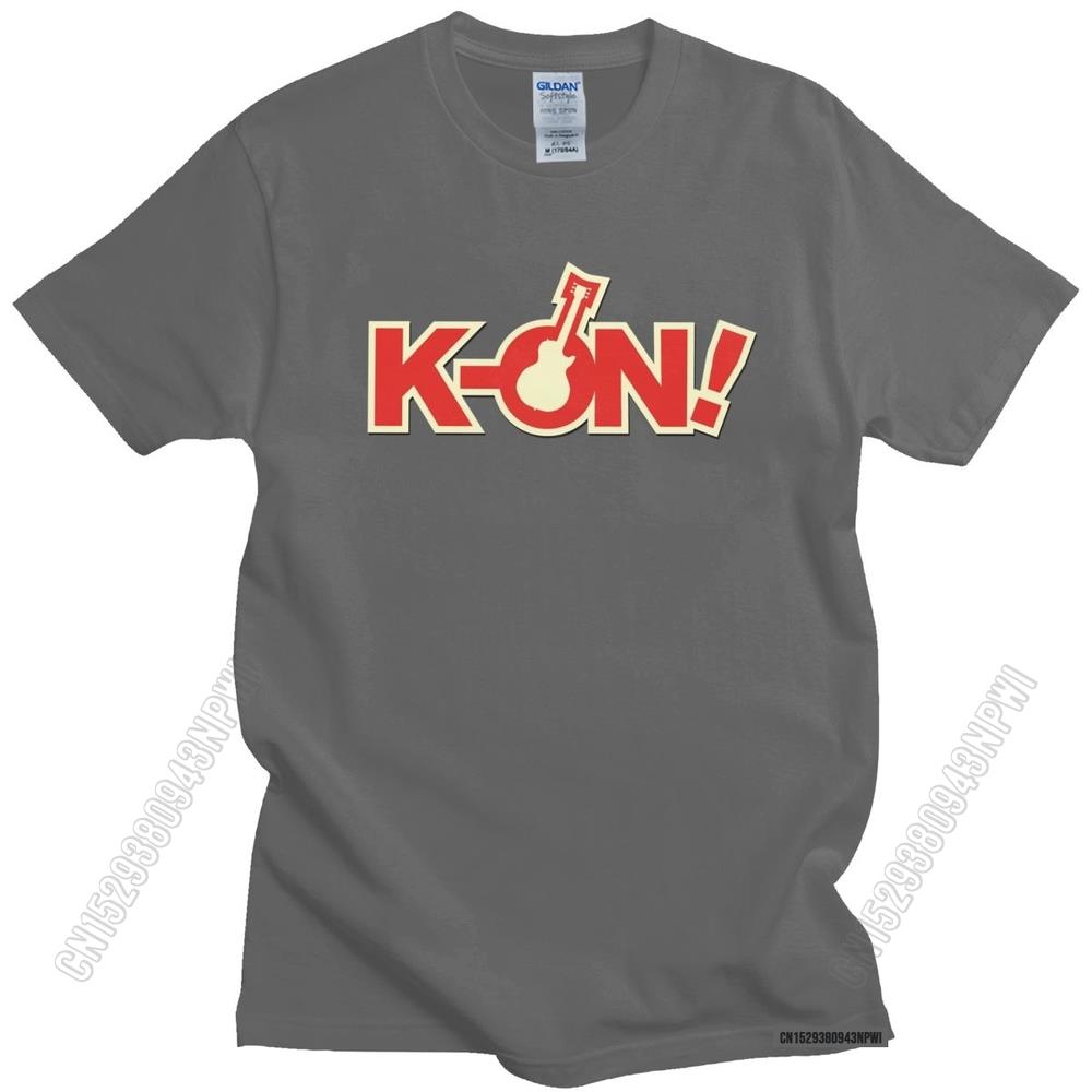 Urban Musical Anime K-On T Shirt Men 100% Cotton Yui Hirasawa Japan Music Animation Manga Tee 100% Cotton T-Shirt Gift, everythinganimee