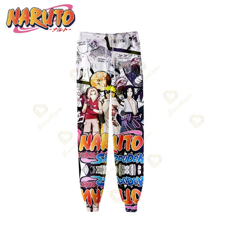 Naruto High Street Trousers Uchiha Sasuke Sweatpant Men Woman Soft Fashion Casual Sweatpants Long Trousers Sport Training Pants, everythinganimee