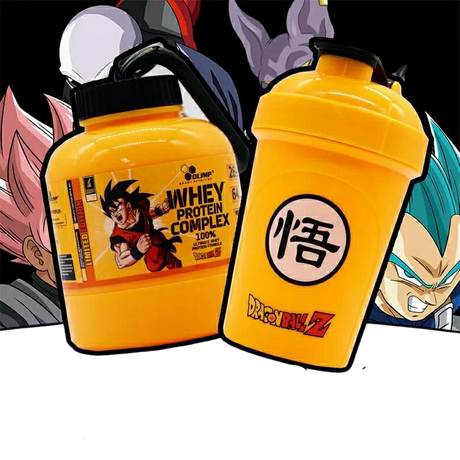 Dragon Ball Goku Shake Cup Plastic Creative Sports Fitness Drinking Cup Bottle Logo Protein Powder Milkshake Box Mixing Cup Gift, everythinganimee