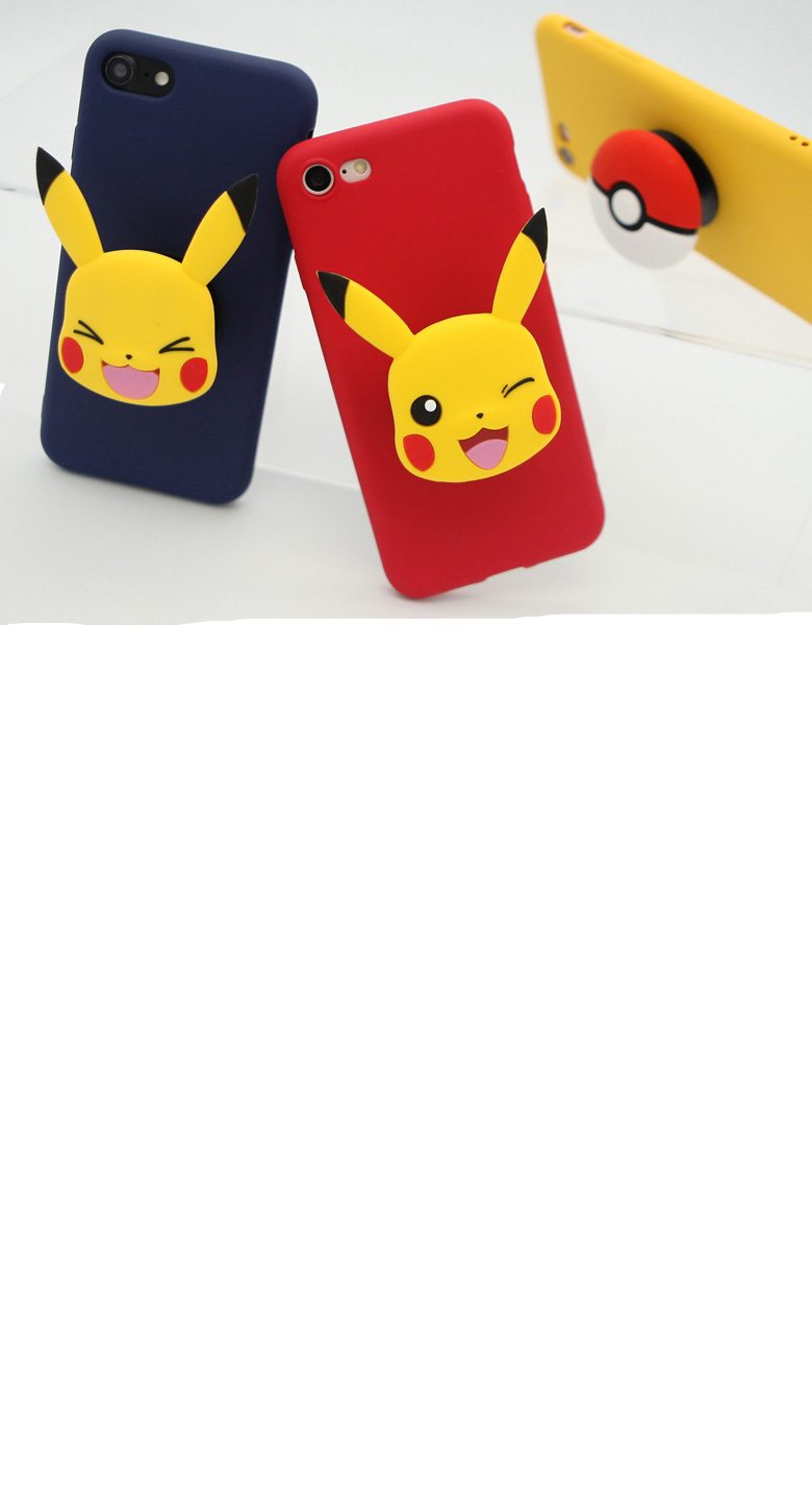 Pokémon Pikichu Mobile Phone Airbag Holder Portable Ring Anti-loss Telescopic Cartoon Anime Cute Holiday Christmas Gifts. everythinganimee